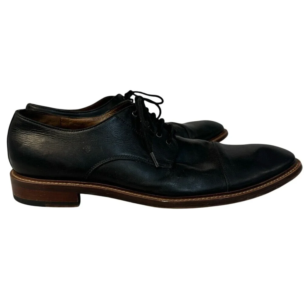 BLAKE MCKAY Cap-toe lace-up leather‎ dress shoes, Size 11, GUC